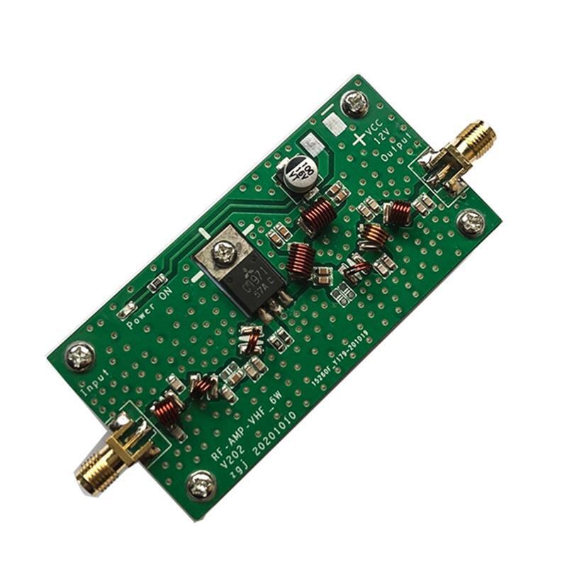 Digital Power Amplificador 6W FM 88-108MHz 12V Green Power Amplifier w/ Heatsink
