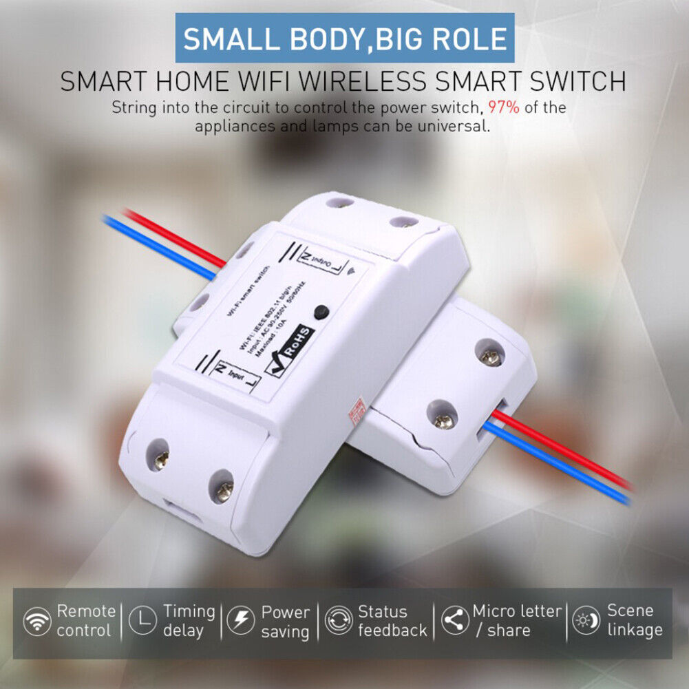 WiFi Smart Light Switch Wireless Remote Home LED Breaker Controller Module
