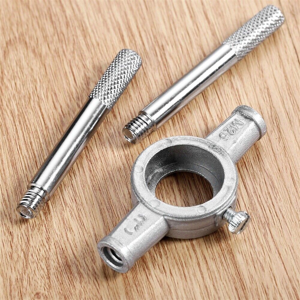 1 Set M3-M12 Woodworking Hand Tool Threading Cutting Die & Ratchet Wrench Holder