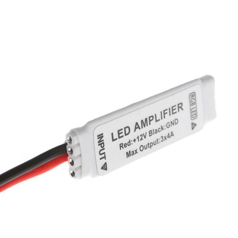 Mini Signal Amplifier Repeater for 5050 3528 SMD RGB LED Light Strip DC 12V
