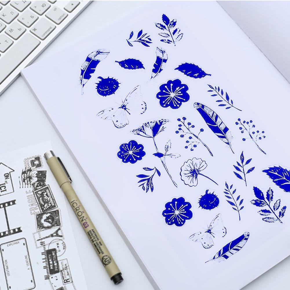 Flower Leaf Transparent Silicone Seals DIY Stamp Scrapbook Album Decor Gift