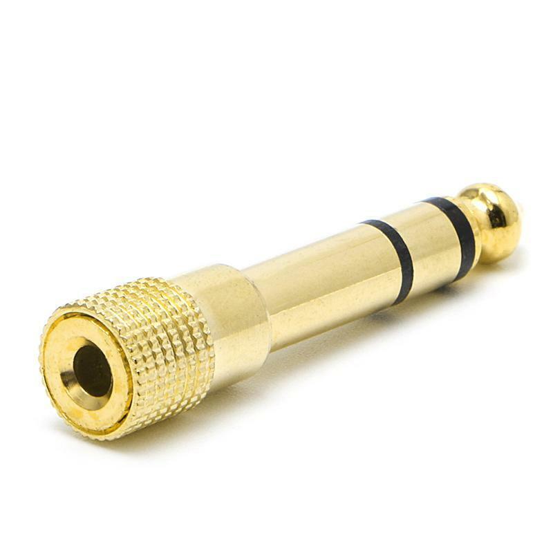 6.5mm 1/4"Male Plug To 3.5mm 1/8" Female Jack Stereo Headphone Audio Adapter