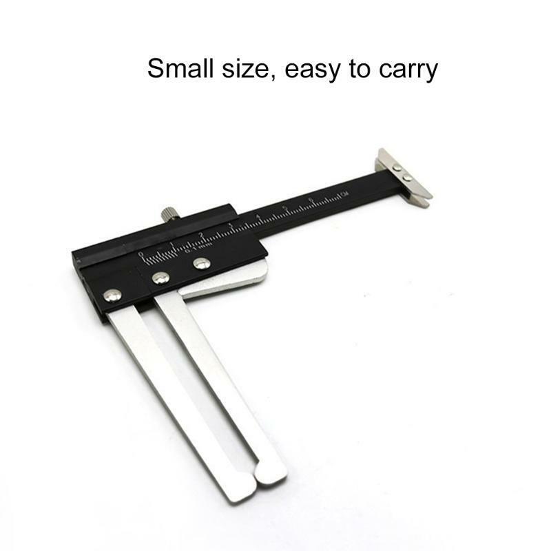 Aluminum Brake Disc Caliper + Tire Tread Depth Gauge Measure Tool Thickness Rule