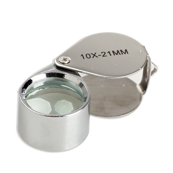 Mini 10 x 21mm Jeweler Loupe Magnifier Magnifying Glass Eye Loupe