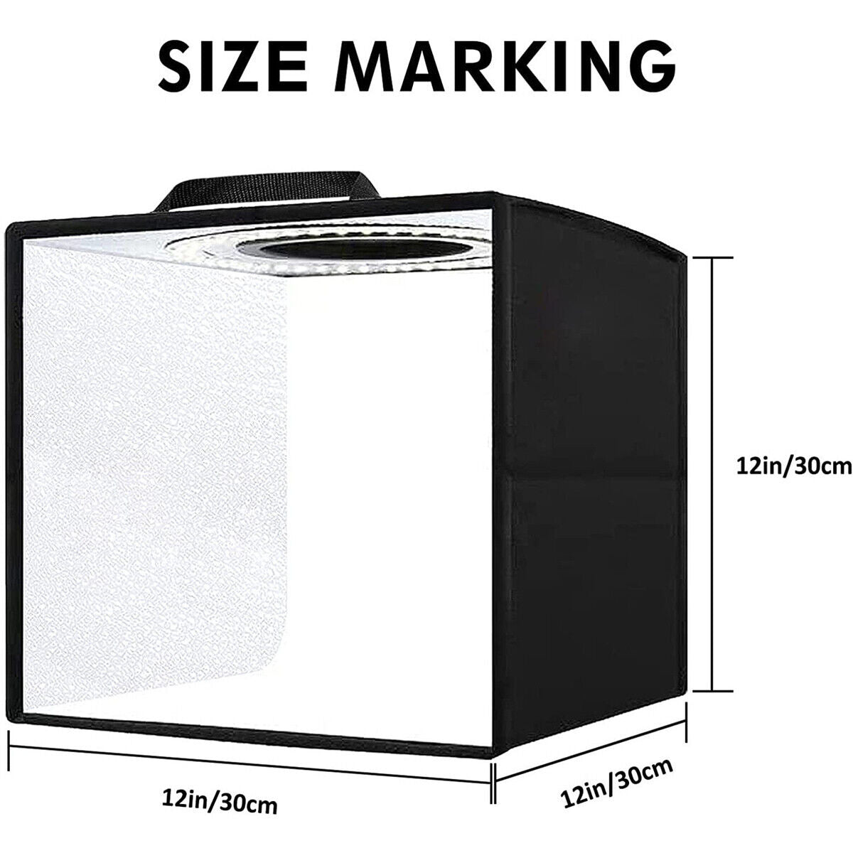 Portable Photo Studio LED Light Tent Bar Cube Soft Box Room Photography 30cm