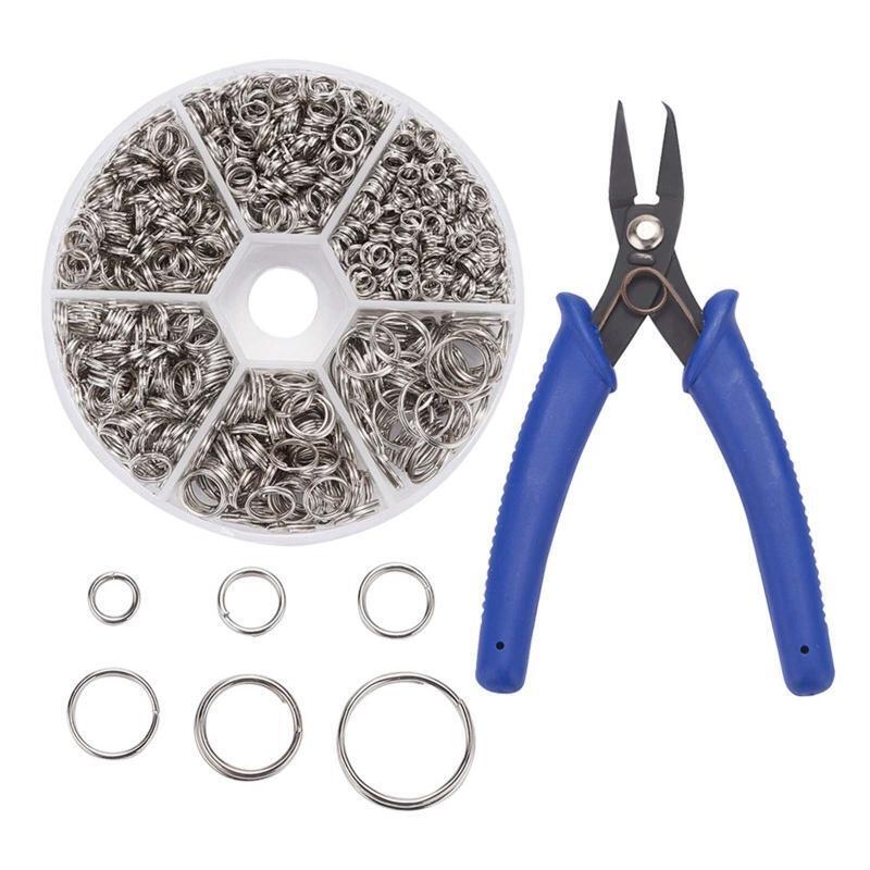 Bifurcated Ring with Bifurcated Ring Pliers Double Closed Jump Ring Split Ring