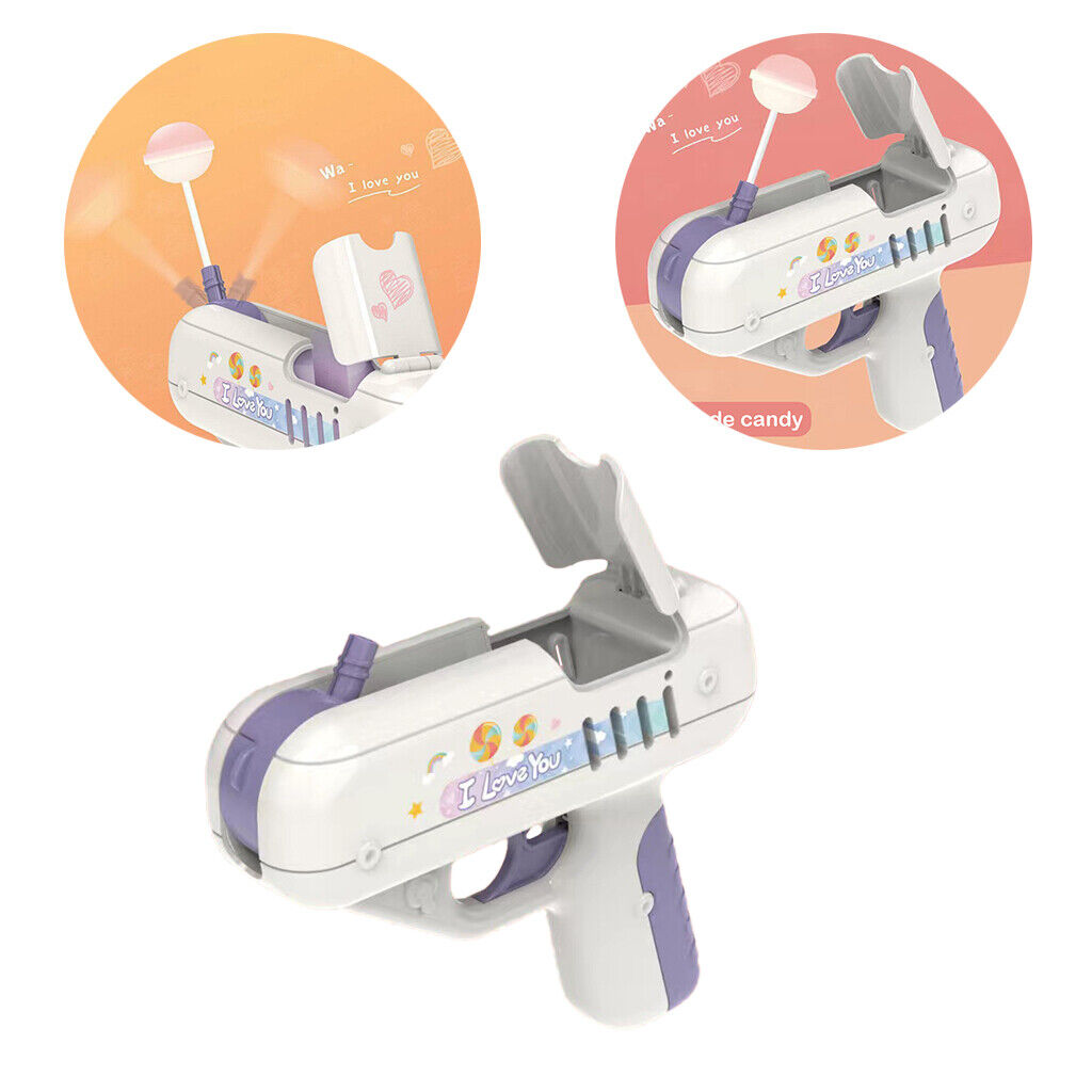 Lollipop Gun Candy Gun Surprise Over 6 years Old Xmas Gifts Fun Play Purple