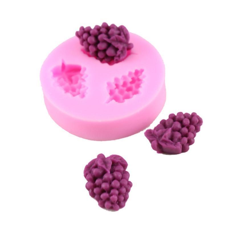 Grape Shape Mousse Silicone Mold Fondant Cake Border Moulds Chocolate Mould
