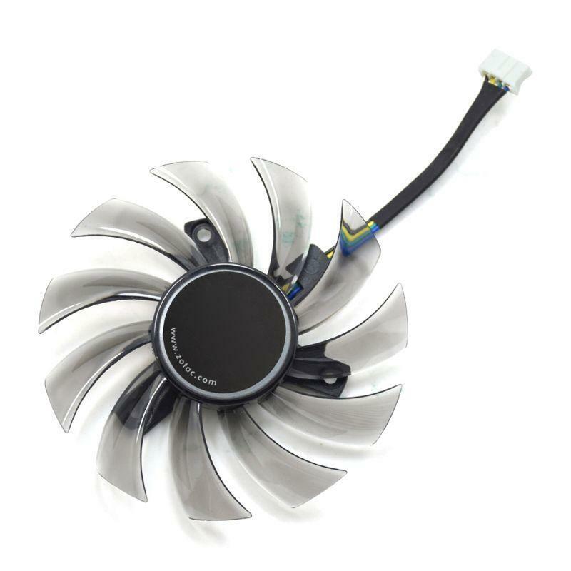 75mm GA81S2U DC 12V 0.35A 4Pin Cooler Fan 40x40x40MM For ZOTAC GTX 970 Graphics