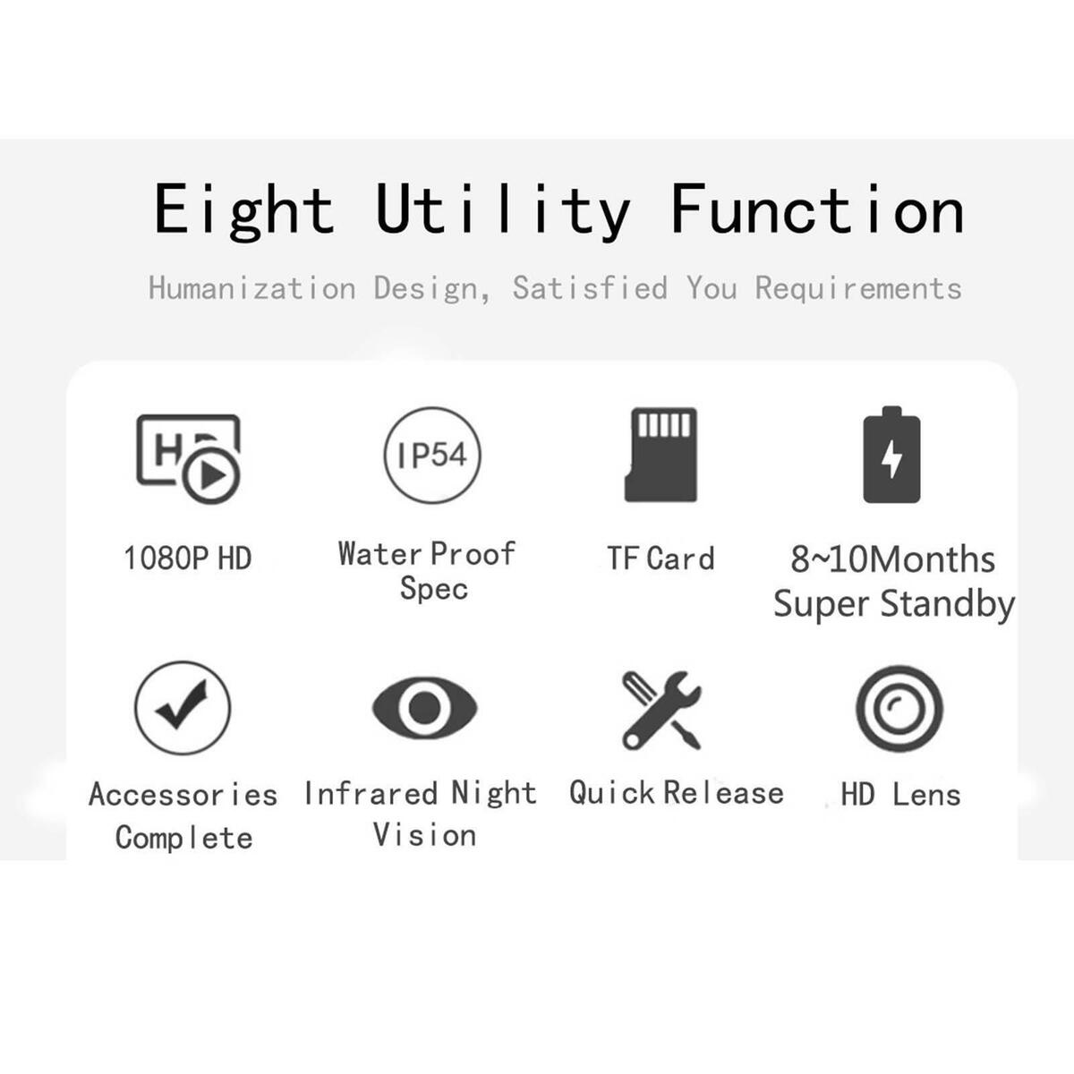 16MP Mini  Camera 120°  Angle 0.2S  for Wildlife Monitoring