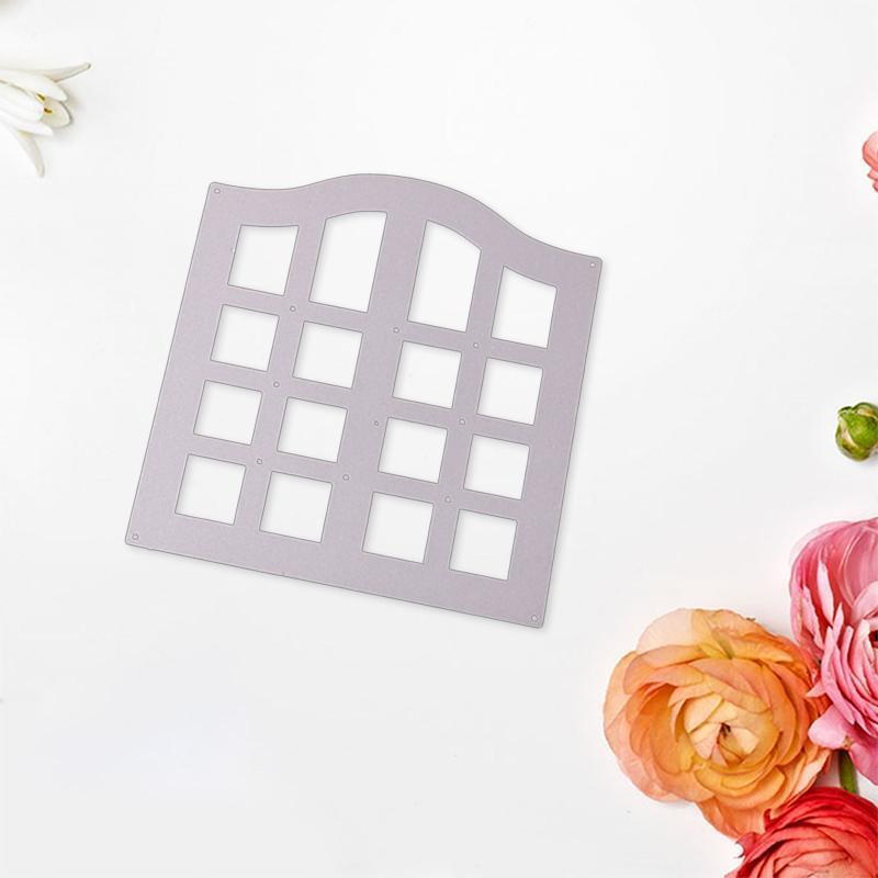Metal Die Cuts Window Frame Cutting Dies Carbon Steel Stencils for DIY Cards