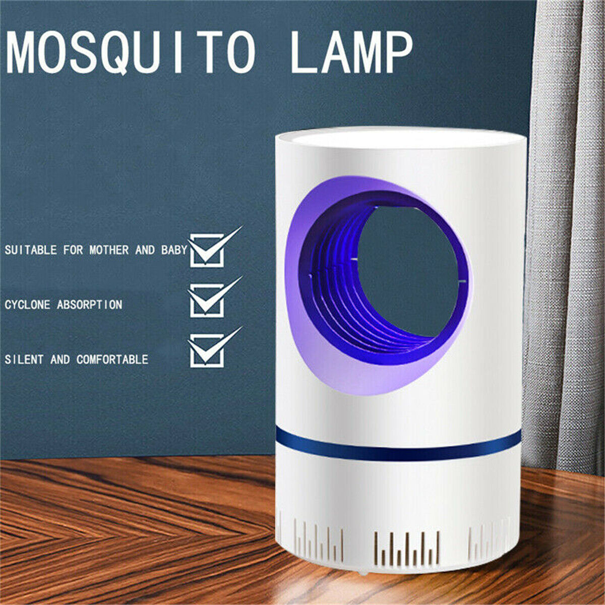 Mosquito Killer Lamp Insect Catcher USB Electric LED Light Fly Bug Zapper Trap