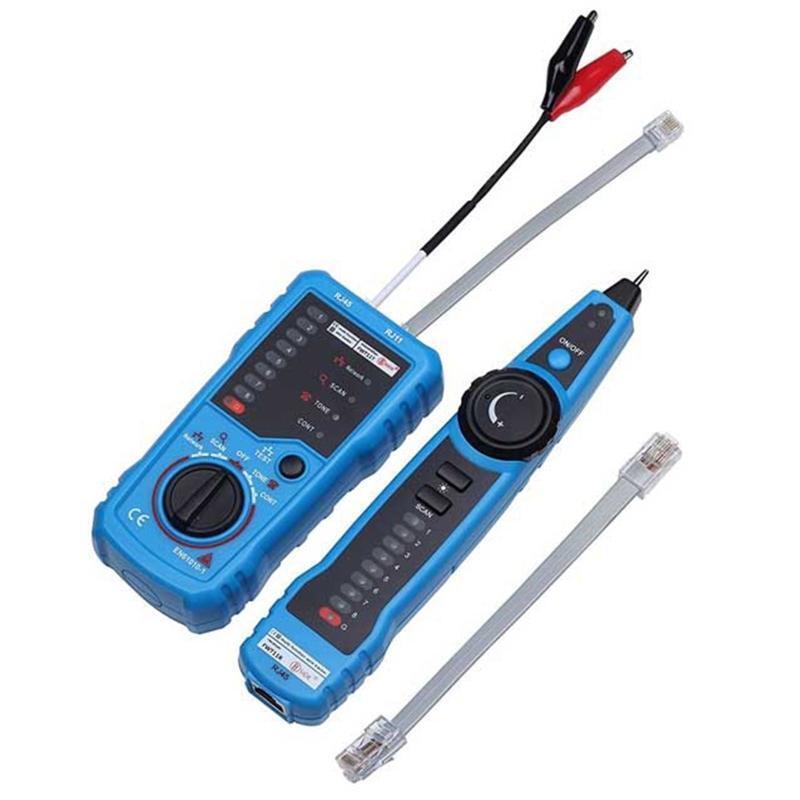 Cable Tester with Transmitter & Receiver RJ11 / RJ45 Line Finder with Headphones