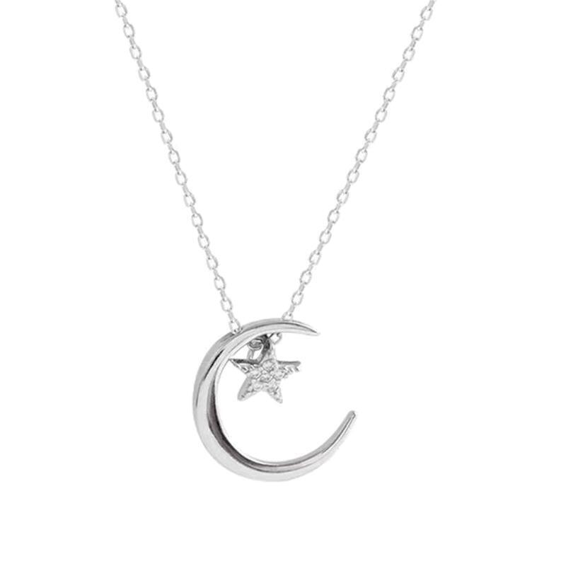 Moon Star Necklace Female Trendy Temperament Niche Net Red Ins Collarbone Chain