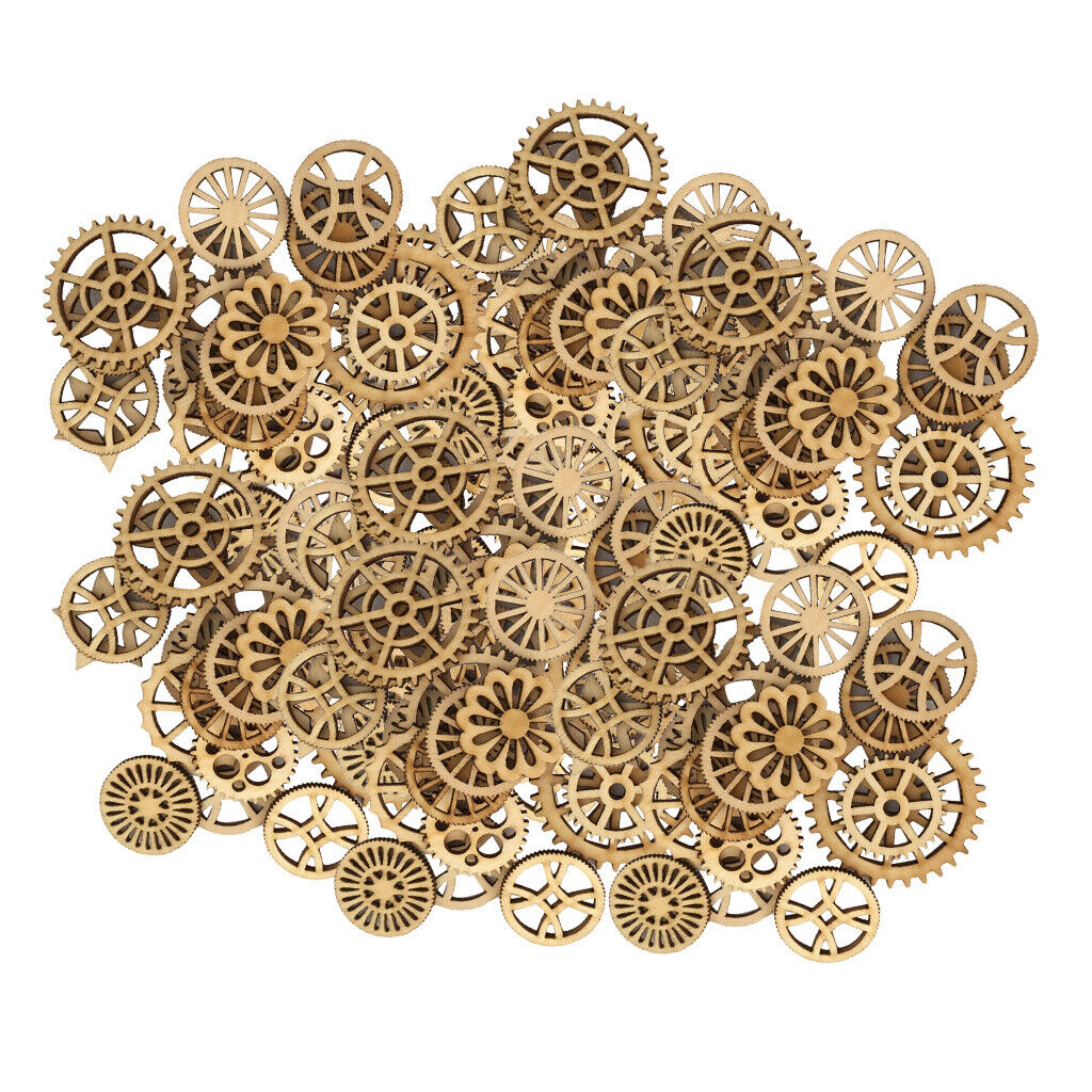 150pack Mixed Hollow Gear Unfinished  Pieces  Hanging Embellishments