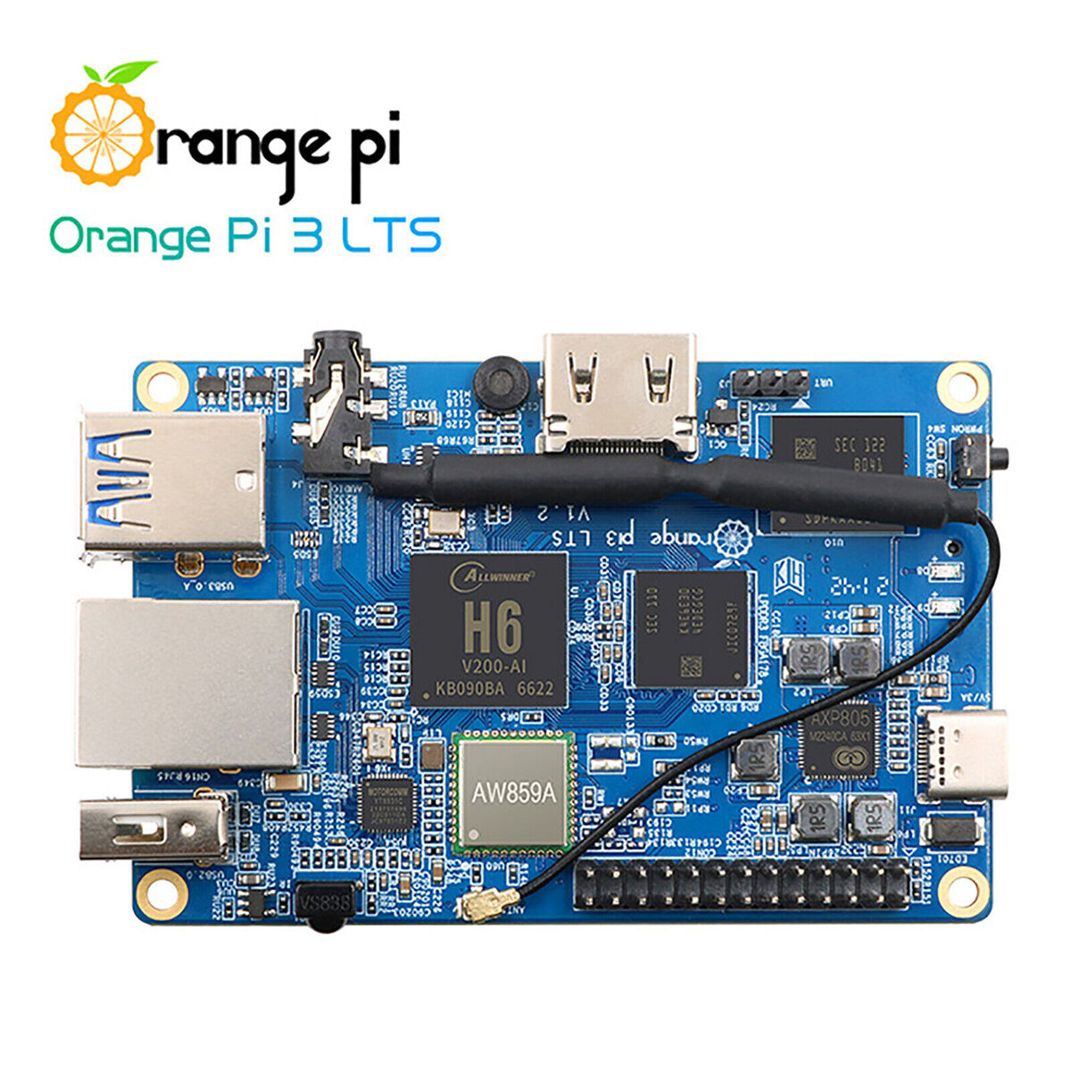 NEW Orange Pi 3 LTS Development Board Android 9 Ubuntu Debian Programming Robot