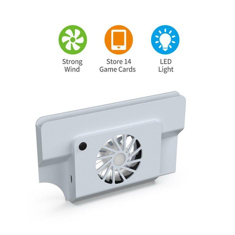 External LED Cooling Fan Turbo Cooler for Switch Oled Docking Station Game Slot