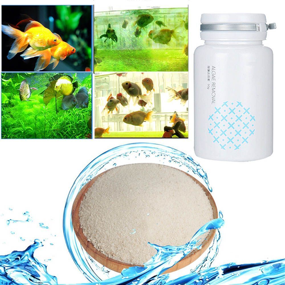 Algae Repellent Aquarium Algaecide Fish Tank Cleaning Powder Tank Moss Remover