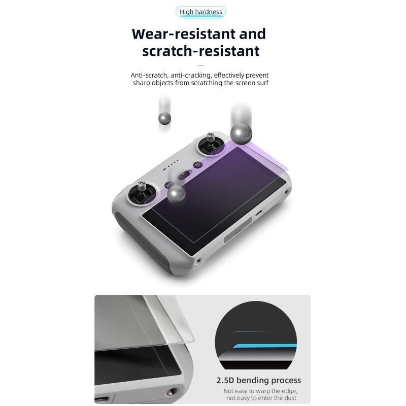 9H Tempered Glass Screen Film for Mini 3 Pro Remote Control Screen Accessory