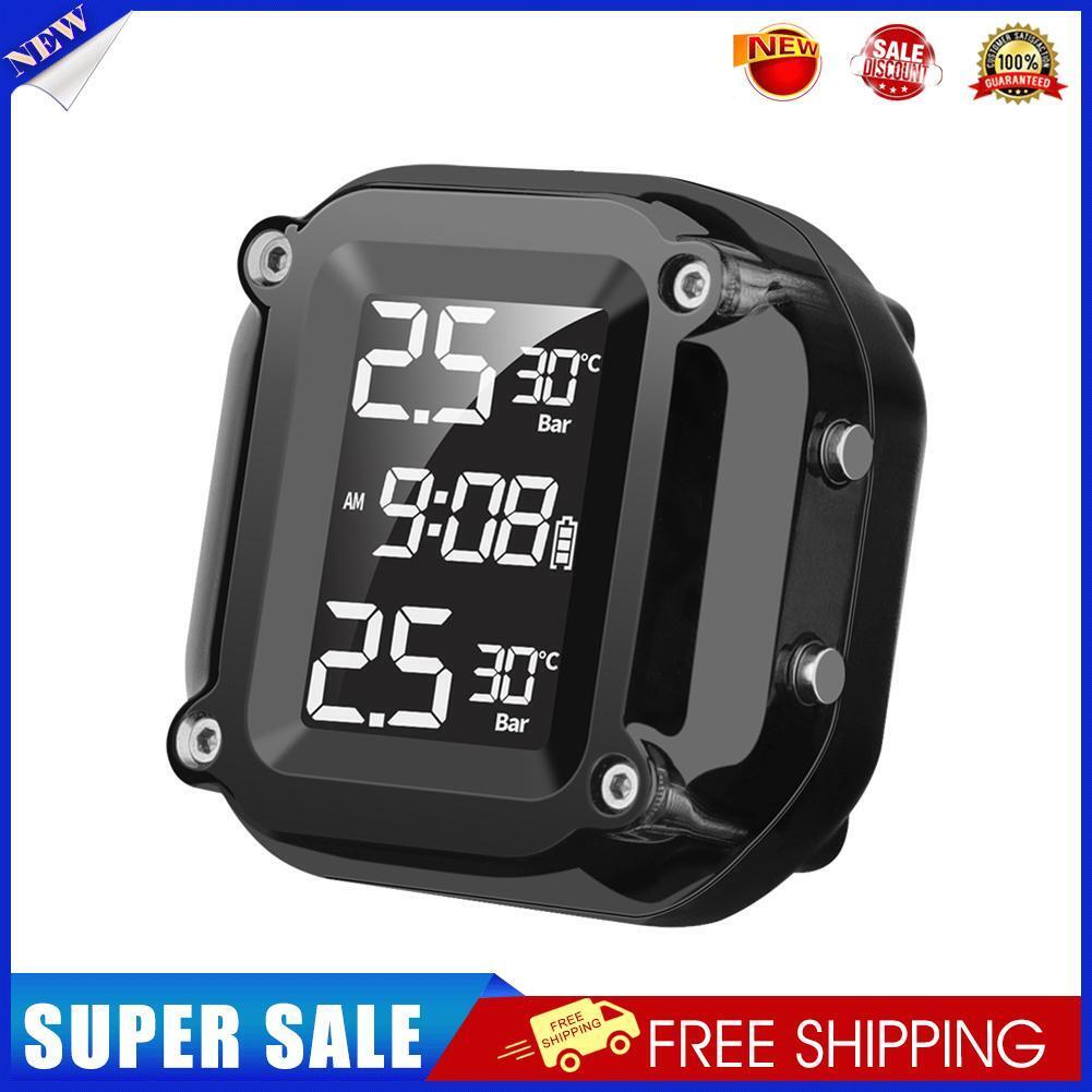 M5 Motorcycle Wireless Tire Pressure Monitoring Alarm with External Sensors