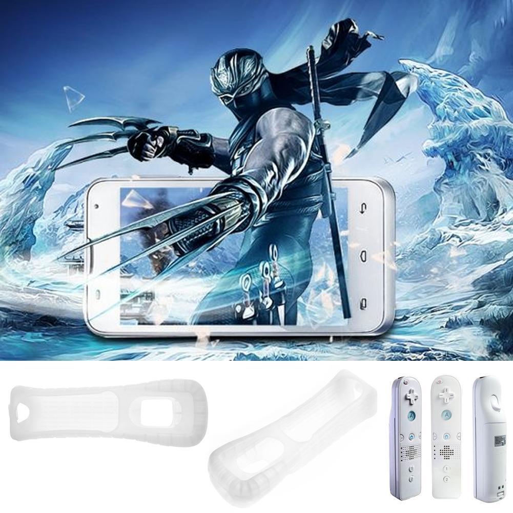 Silicone Cover Case Skin Sleeve for Nintendo Wii Remote Controller(White)