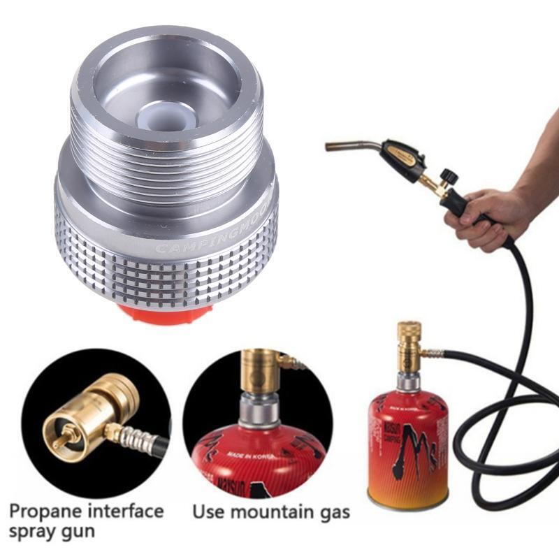Gas Stove Adapter Converter Lindal Valve Canister to Welding Torch MAPP Gas Can