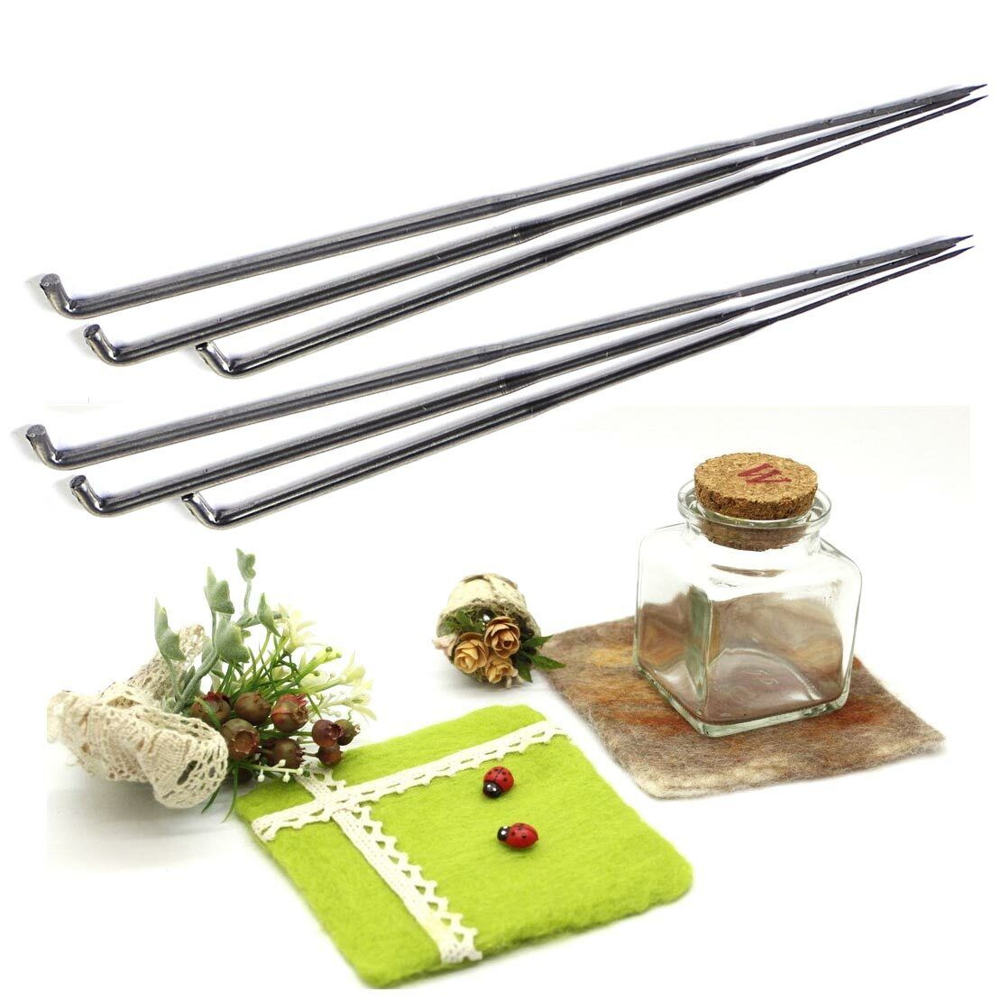 30pc Mixed Needle Felting Handle Holder Wool Felt Hand Craft DIY Tool S M L Li