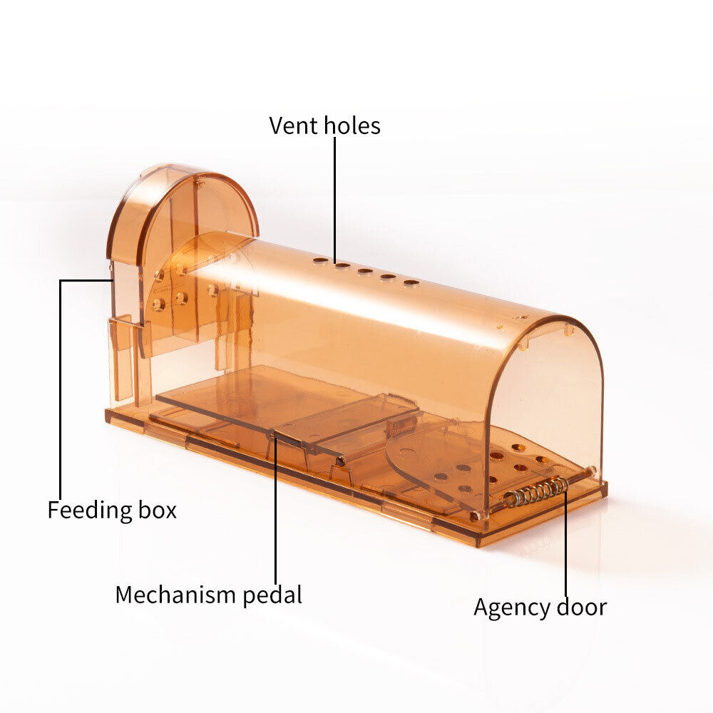 Humane Mouse Trap Rodent Rat Control 7 inch Hurtless Mousetrap (Pack of 2)