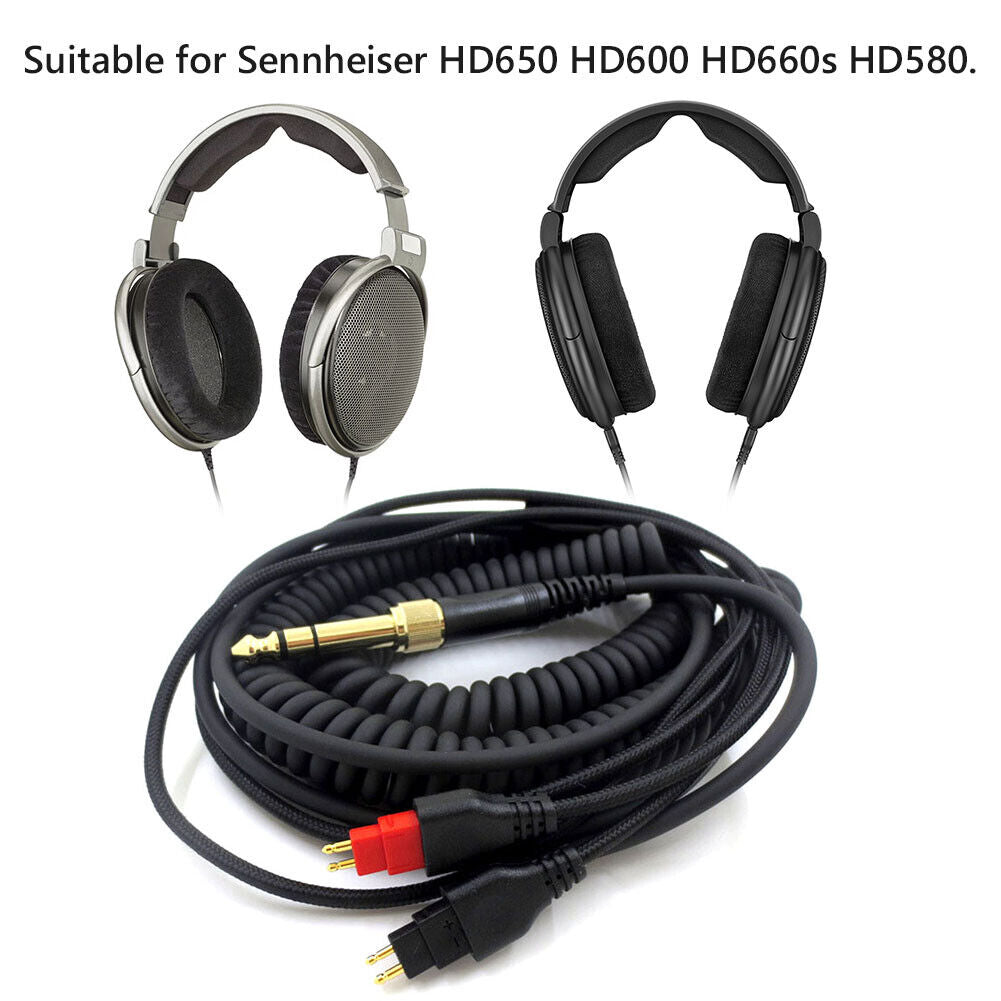 3.5mm 6.35mm Adapter Audio Cable for Sennheiser HD660S HD650 Headphones
