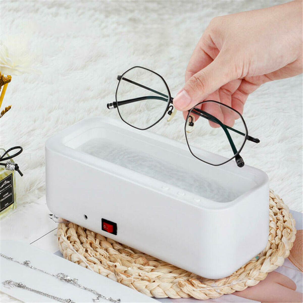 Ultrasonic Cleaner Steel Sonic Wave Tank Glasses Watch Jewellery Cleaning