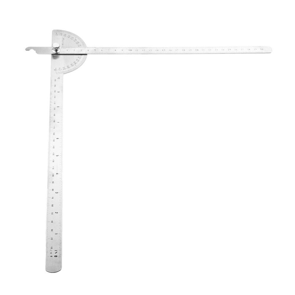 0-180 Degree Protractor Angle Finder Arm Measuring Gauge Gage Ruler Tool Steel