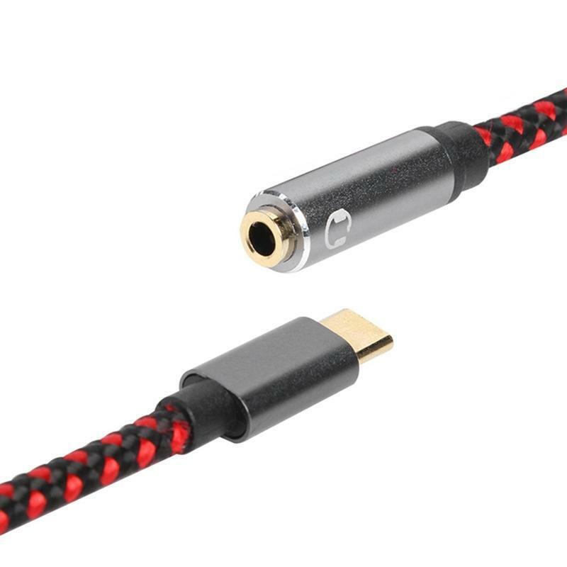 Type C Male To 3.5mm Female Audio Jack Adapter Connecting Cellphones Type C