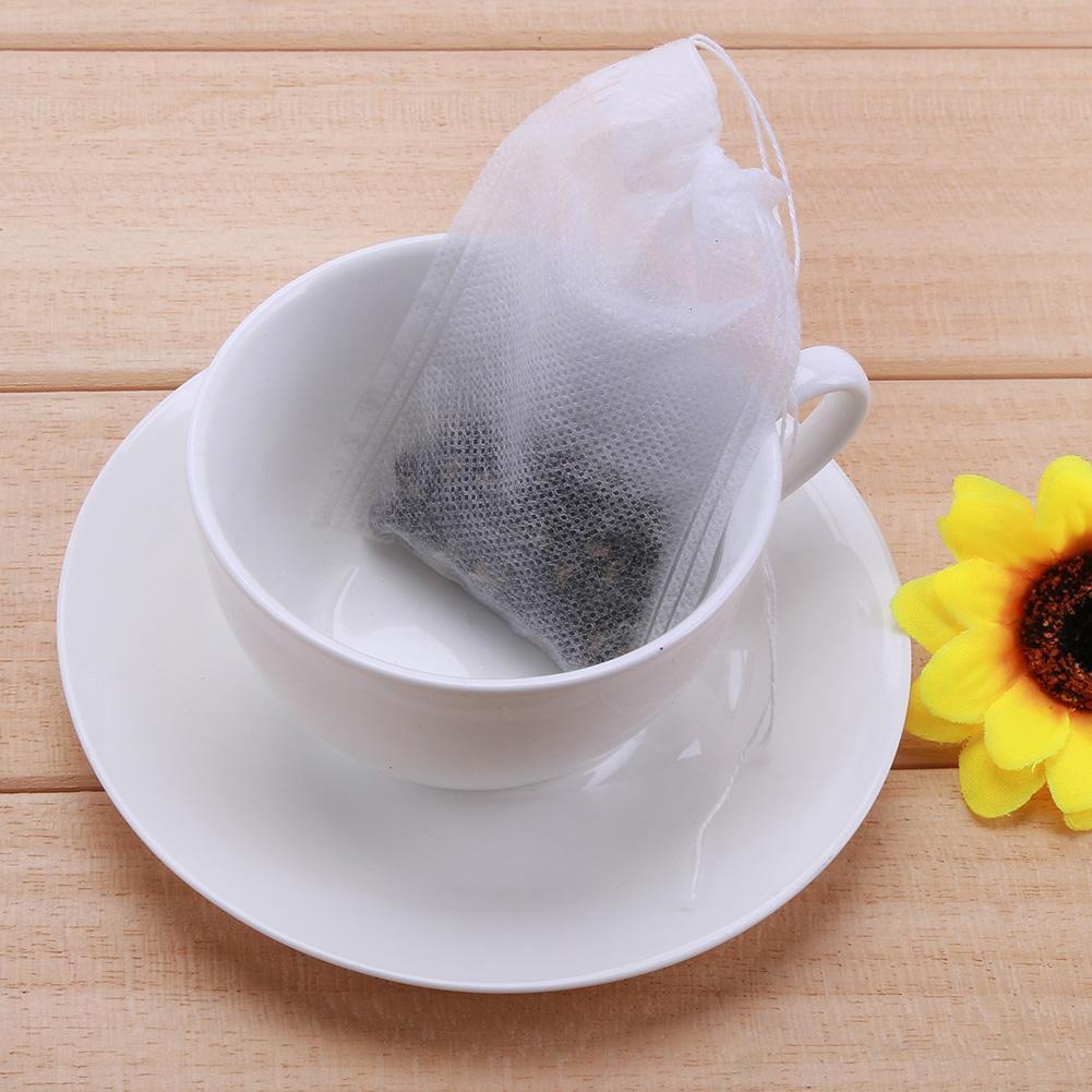 100pcs Drawstring Home Medicine Bag Empty Tea Spice Seal Filter Bag(7X9cm)
