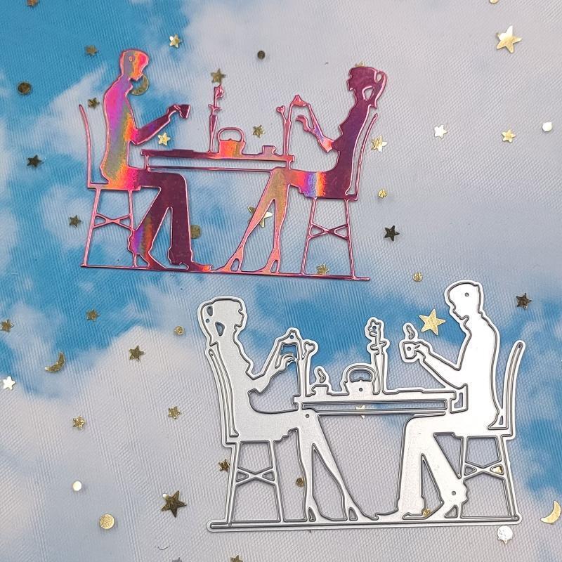 Couple Dating Metal Cutting Dies Handmade Crafts Projects Art Creation Supplies