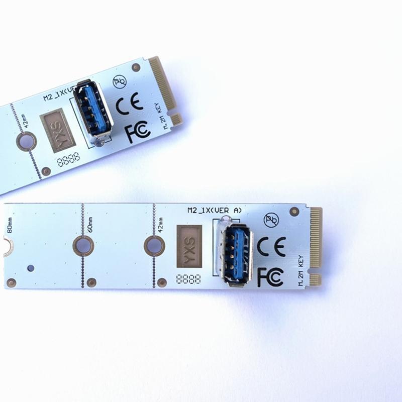 M.2 M-KEY to USB 3.0 Converter NGFF to USB3.0 Riser Extender Card 2242 2260 2280