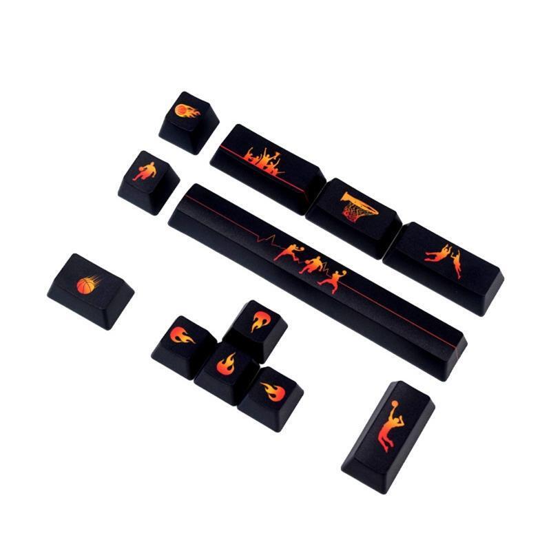 12PCS Basketball  Keycaps OEM Profile Suitable for Cherry MX Switch SPACE ENTER