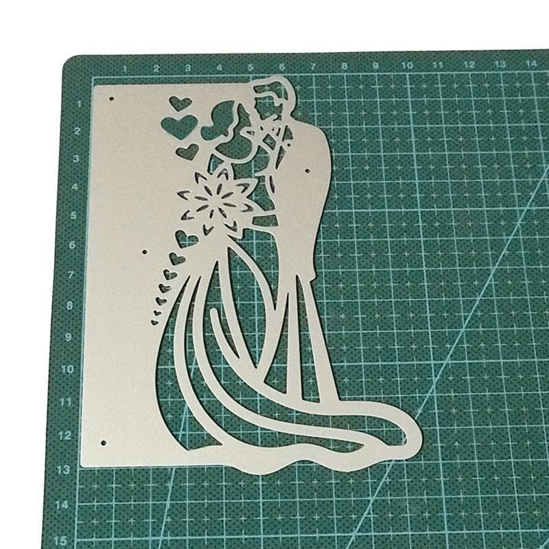 Valentine's Day Bride Groom Metal Cutting Dies Stencil DIY Scrapbook Album Card