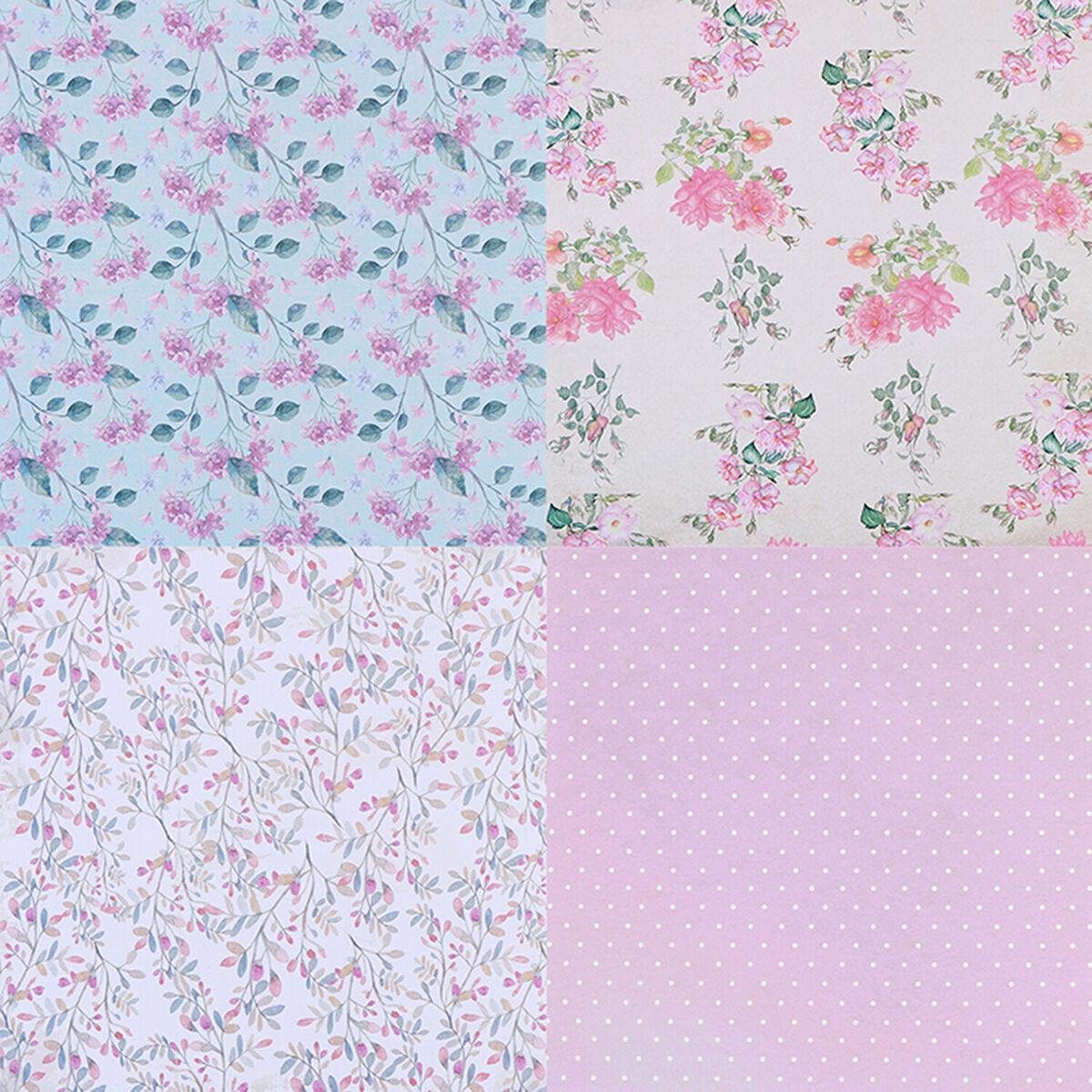 Paper Lovely Garden Cardstock Paper Pad Floral Spring Themed Scrapbook Paper