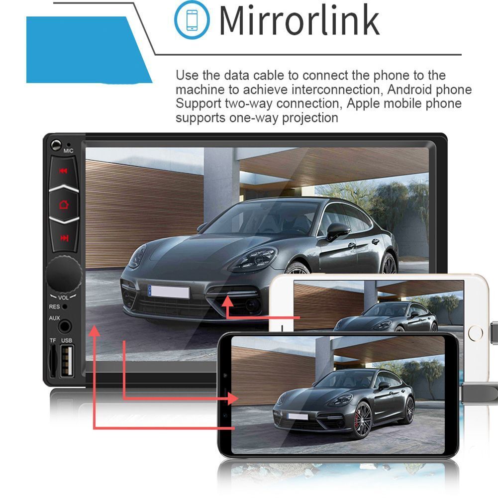 Touch Screen In-dash Audio Head Unit Car MP5 Player Bluetooth Car Stereo Radio
