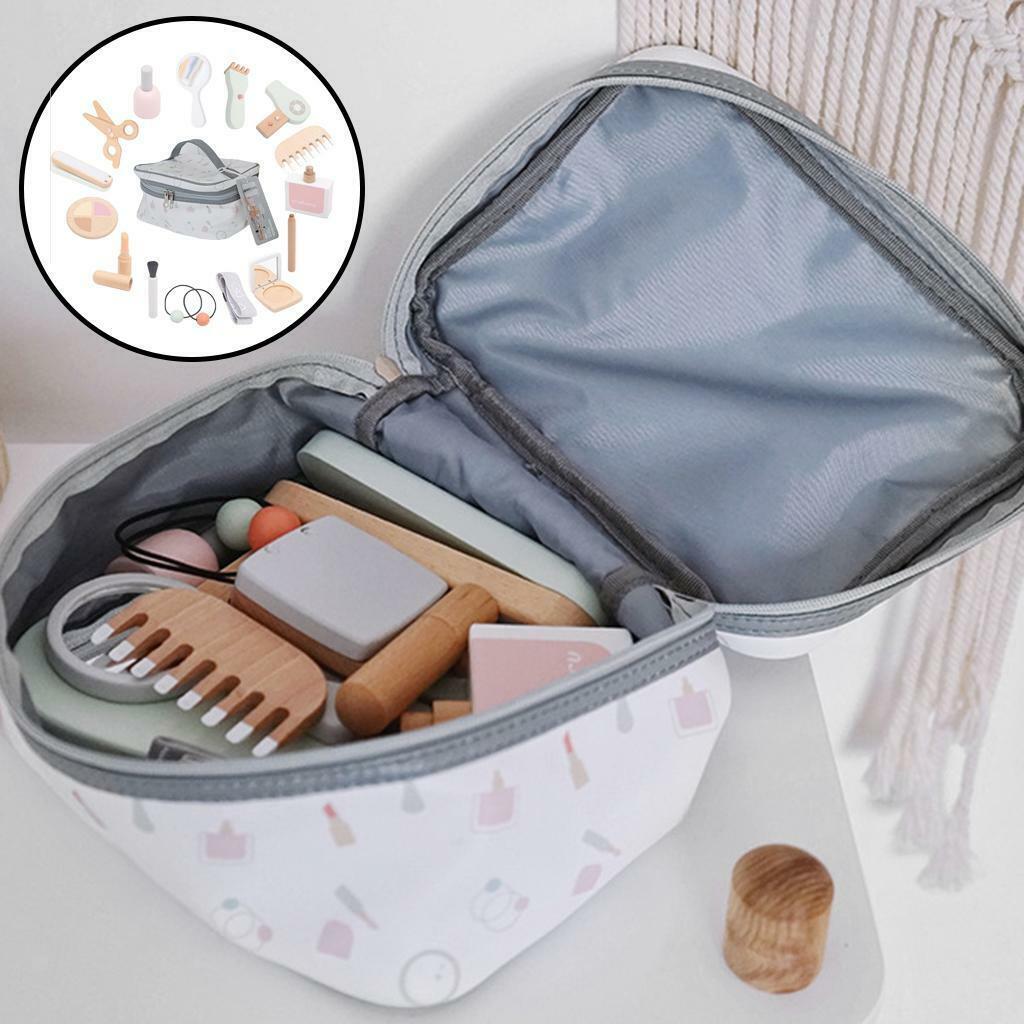 Wooden Girl  Makeup  Scissors with Cosmetic Bag Gifts