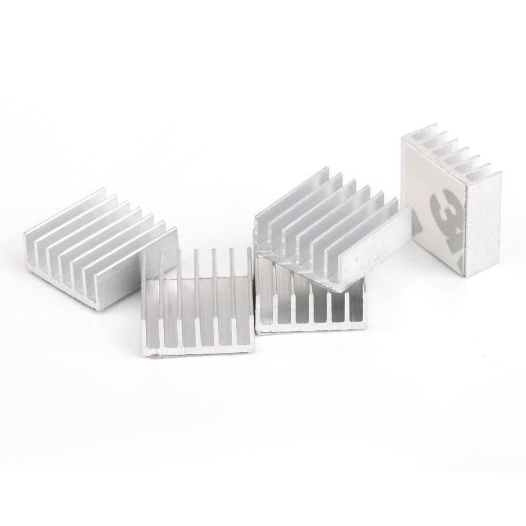 DC 5V Cooling 5pcs Aluminium Heat Sink  Combo Set for