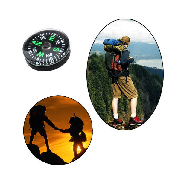 12pcs Portable Mini Precise Compass North Guider for Camping Hike Survival