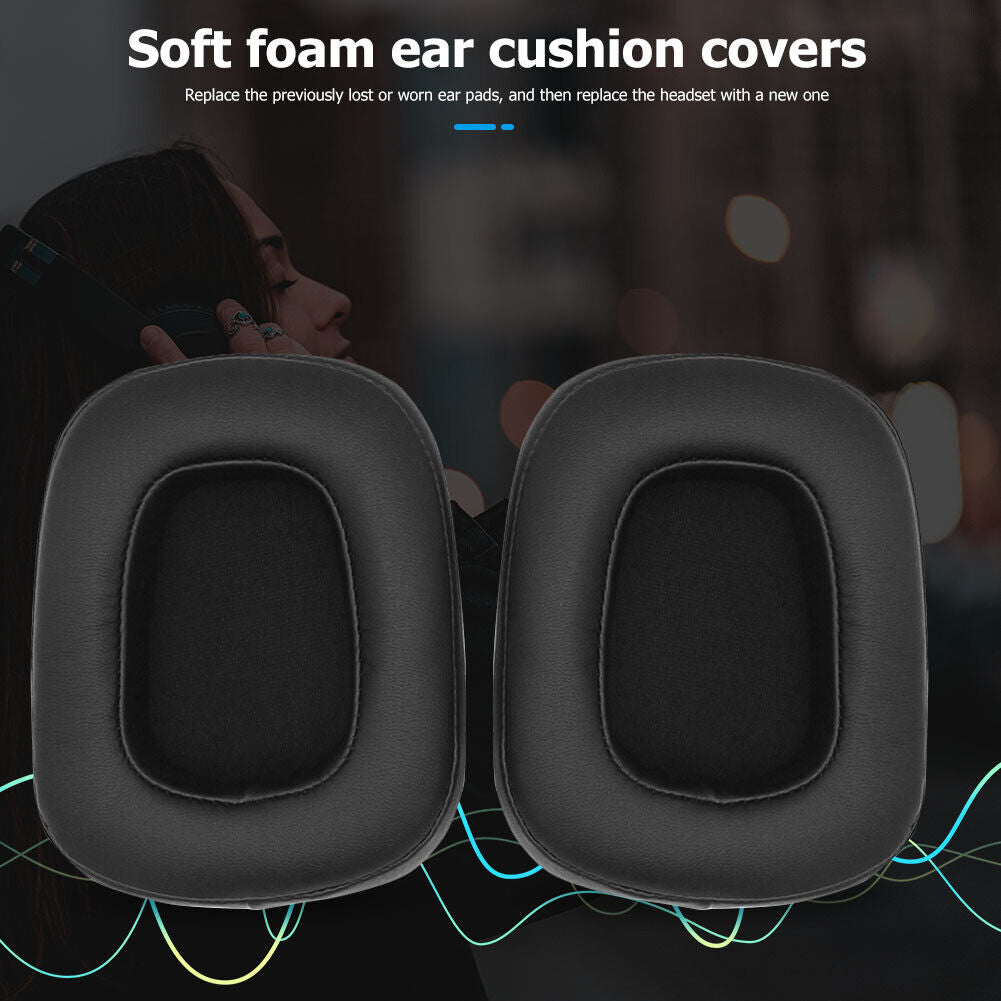1 Pair Leather Foam Headset Replacement Ear Pads for Razer Tiamat 7.1 V2