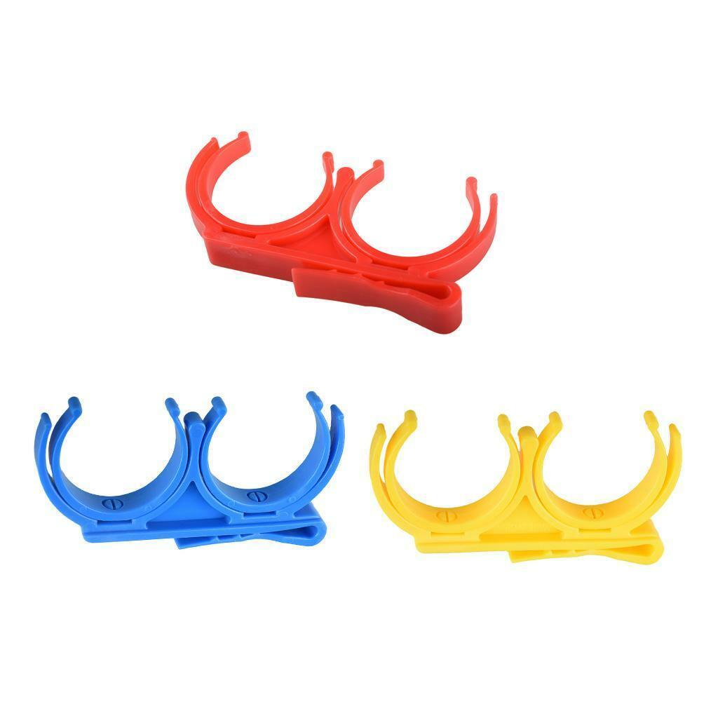 3Pcs Universal Plastic Golf Ball Holder Clip for  +Yellow