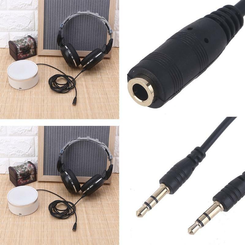 3.5mm Female to 2 Male Audio Splitter Stereo Jack Headphones Adapter Cable
