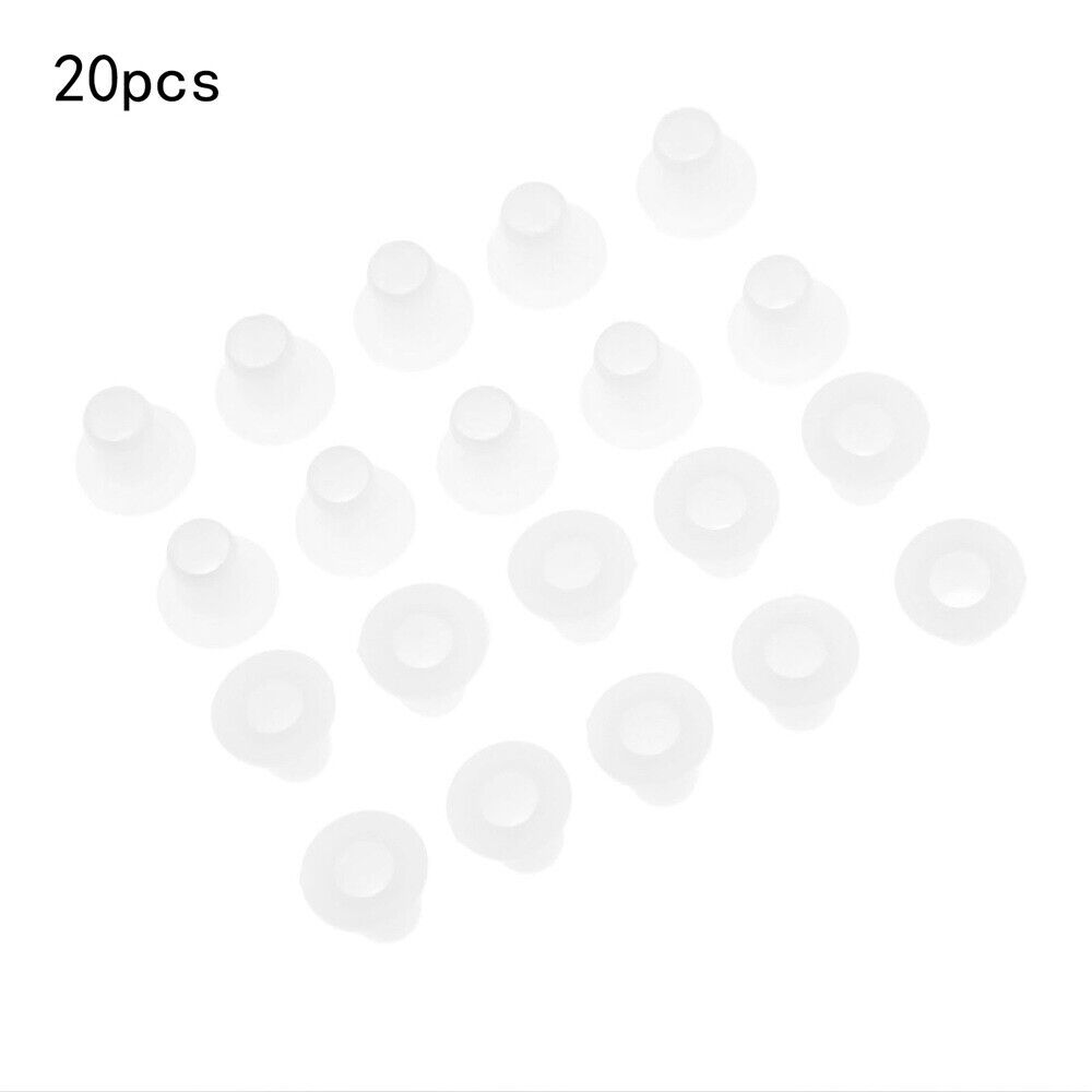 20PCS Plastic Roller Skating Spacer Inline Skate Bearing Bushing Spacer White HQ
