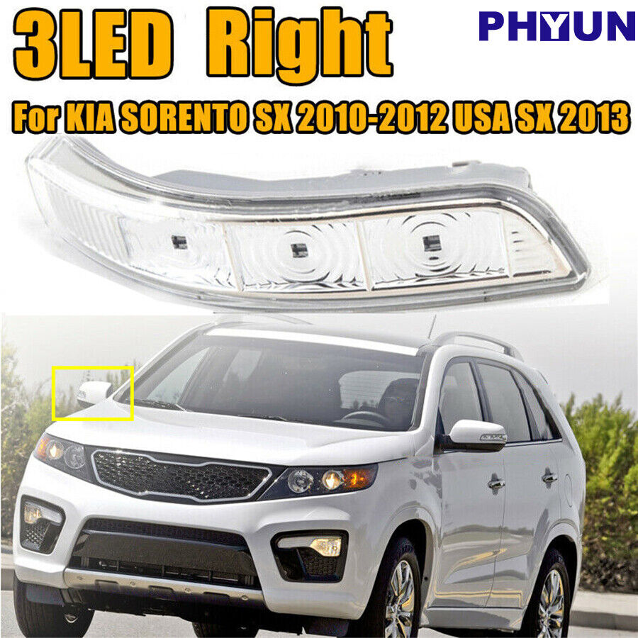 12V 3LED Amber Right Side Lamp Turn Signal Indicator For Kia Sorento SX USA 2013