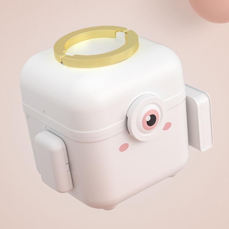 Portable Medicine Storage box Family Medicine Organizer Box  With Lock 3 layers