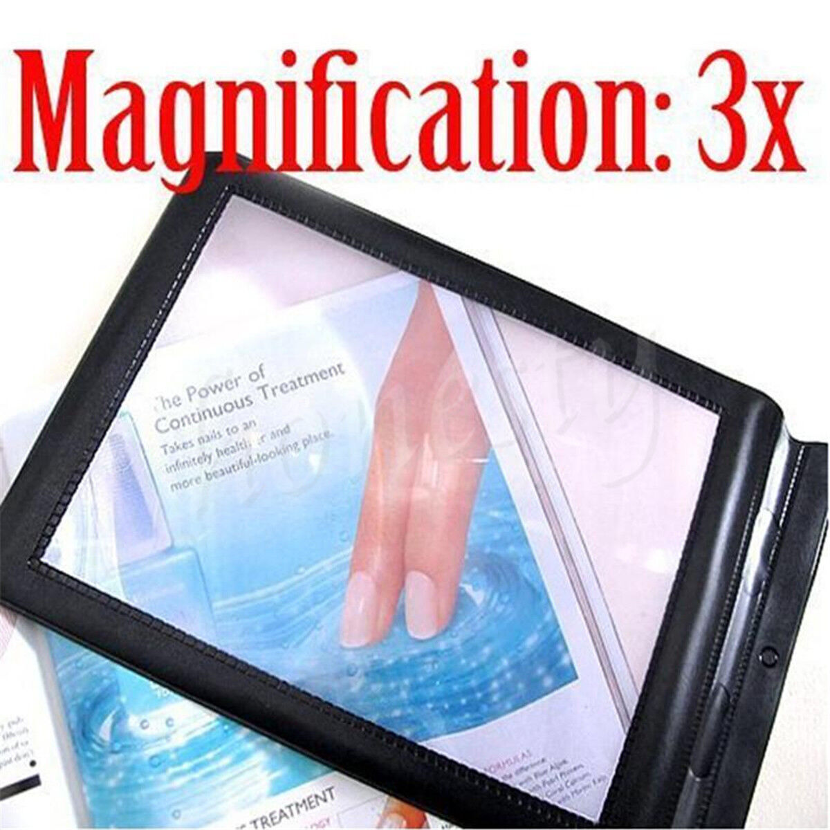 BIG A4 Full Page 3x Magnifier Sheet LARGE Magnifying Glass Book Reading Aid Lens