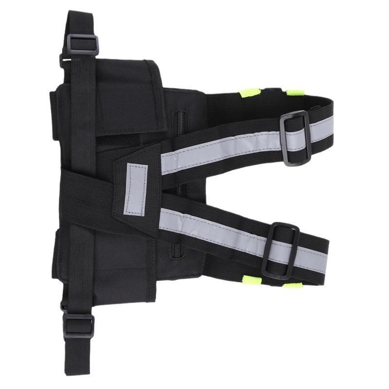 Universal Double Radio Shoulder Rig Bag Pocket Pack Holster Vest for Two Way